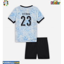 Portugal Vitinha #23 Auswärts Trikotsatz Kinder EM 2024 Kurzarm (+ Kurze Hosen)